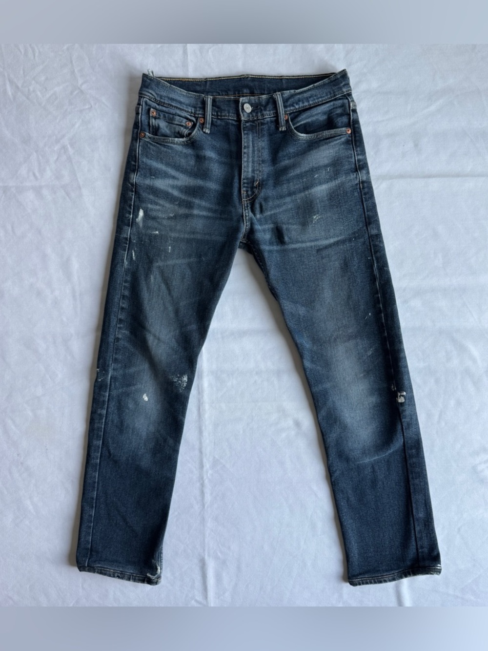 Paint Distressed Levi's 513 Jeans